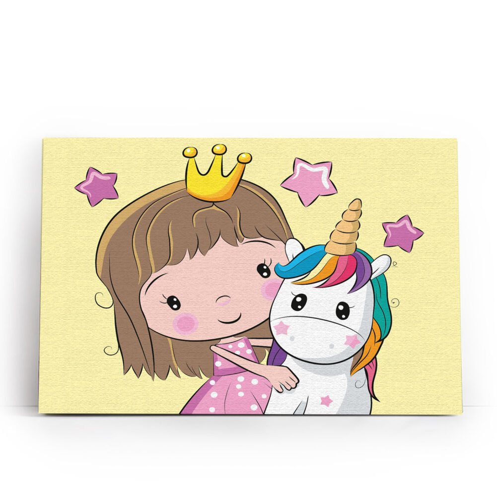 Princess with a Small Unicorn